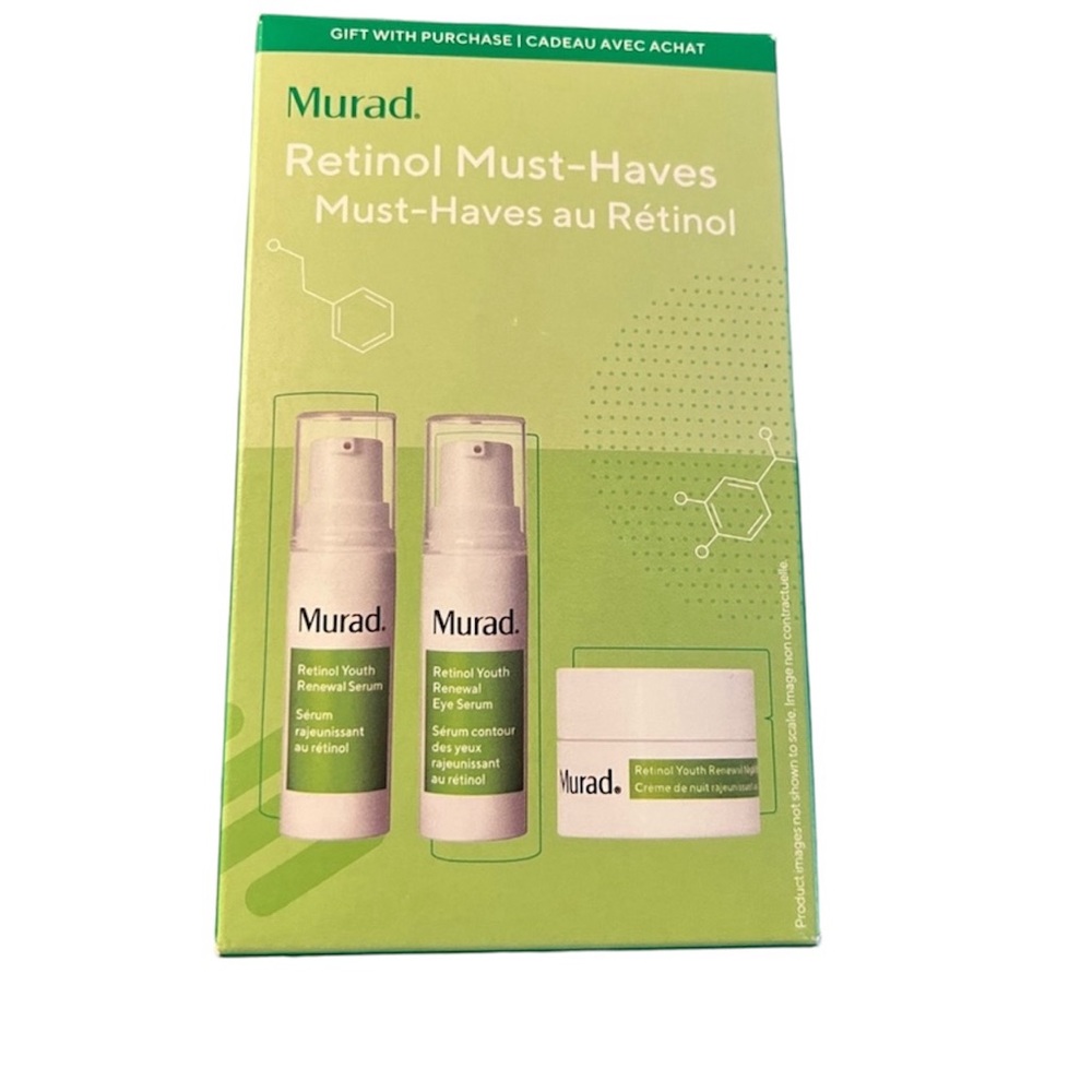 Murad Retinol To Go 3 Piece Set O.25 oz 0.17oz